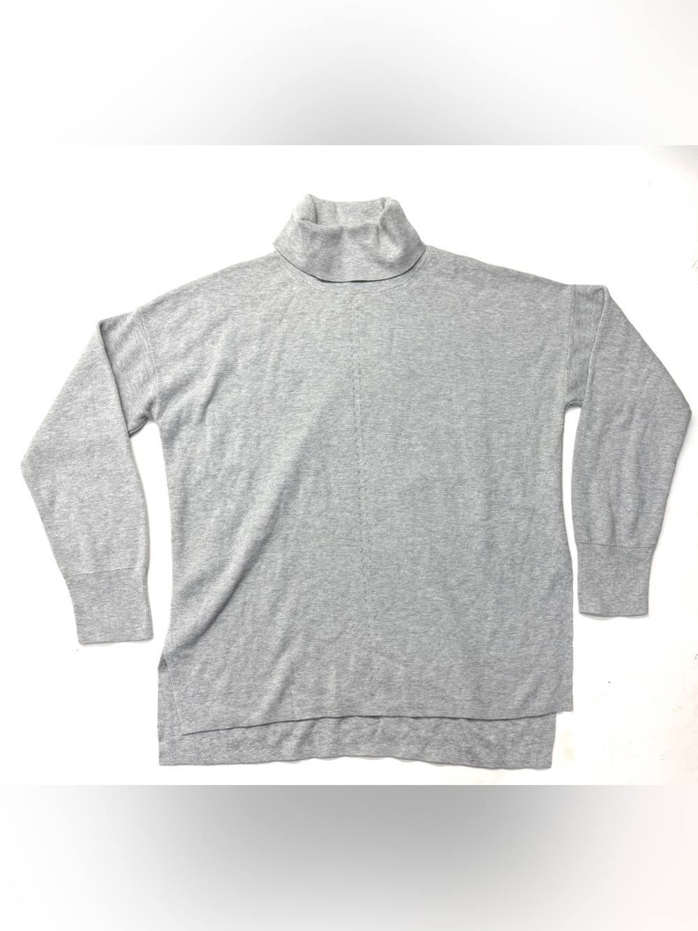 Banana Republic Heather Gray Turtleneck Sweater Pullover